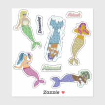 Mermaid Friends Sticker Sheet - Body Positivity