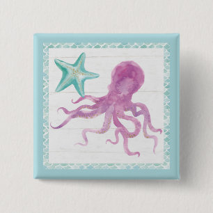 Mermaid Friends V 15 Cm Square Badge