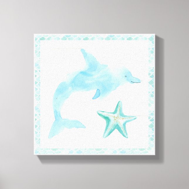 Mermaid Friends VIII Canvas Print (Front)