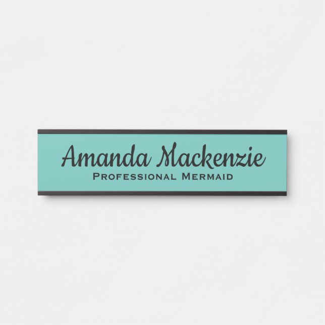 Mermaid Funny Office Door Sign For Her (Front)