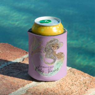 Mermaid Future Mum Baby Shower. Under The Sea. Can Cooler