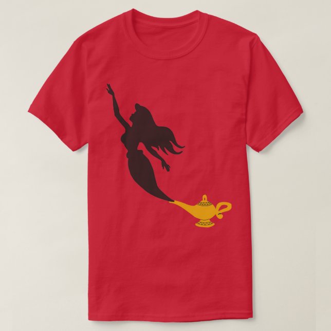 Mermaid Genie Lamp T-Shirt (Design Front)