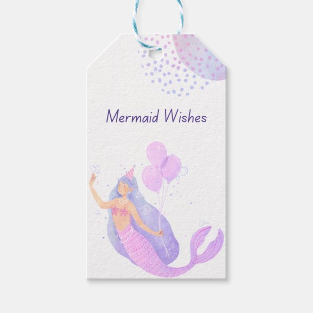 Mermaid Gift Tags (Front)