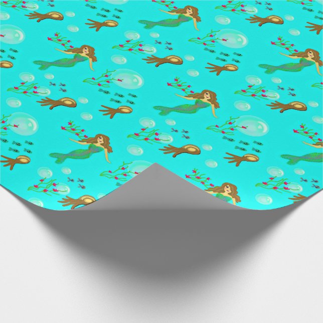 Mermaid Gift Wrap (Corner)