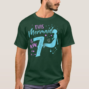 Mermaid Gifts for Teens Seashell Girls 7 T-Shirt