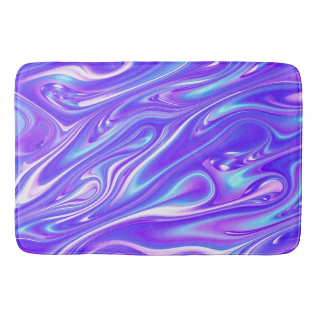Mermaid Giggles Abstract Bath Mat (Front)