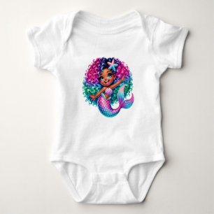 Mermaid Girl Baby Bodysuit