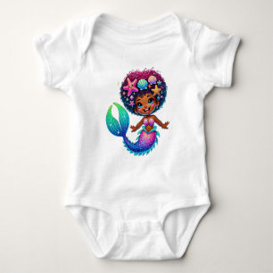 Mermaid Girl Baby Bodysuit