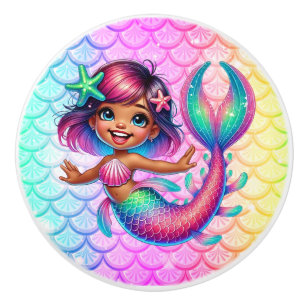 Mermaid Girl Cabinet Knob