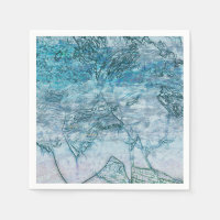 Mermaid Girl Teal Green Blue Nautical Ocean Waves
