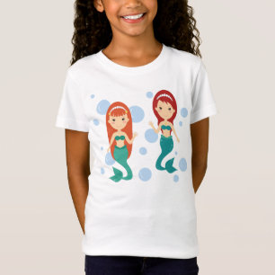 Mermaid girlfriends smile happy in the sea T-Shirt