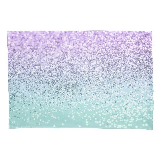 Mermaid Girls Glitter 1b (Faux Glitter) #pastel   Pillowcase (Front)
