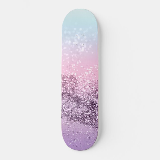 Mermaid Girls Glitter #2 Skateboard (Front)