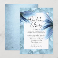 Mermaid Glam Tail | Dusty Ice Blue Lustre Birthday