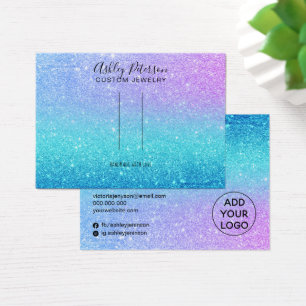 mermaid glitter blue barrette hair clip display