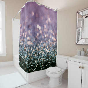 Mermaid Glitter Bokeh Glam 1 Shower Curtain