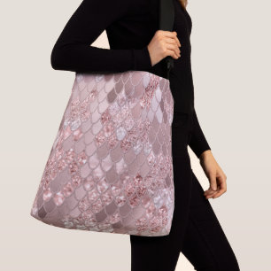 Mermaid Glitter Scales #8 (Faux Glitter) Crossbody Bag