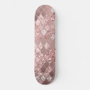 Mermaid Glitter Scales #8 (Faux Glitter) Skateboard