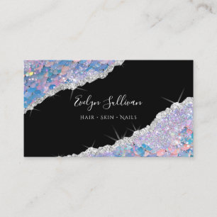 Mermaid Glitter Sequin Business Card