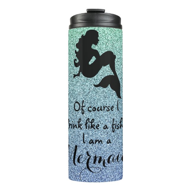 Mermaid Glitter Tumbler (Front)