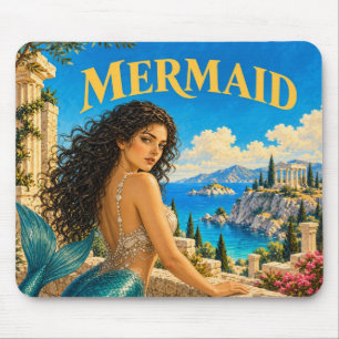Mermaid, Gothic Fantasy Monster Mouse Mat