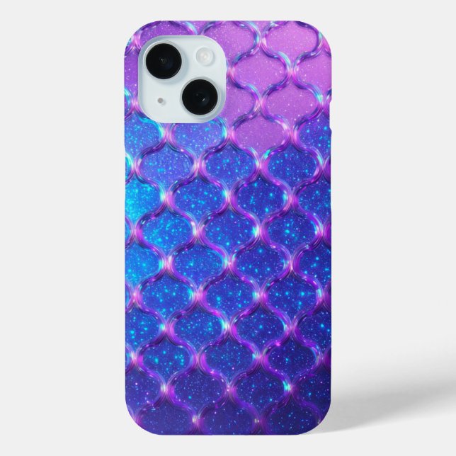 Mermaid Gradient and Starry Sky Phone Case (Back)