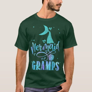 Mermaid Gramps Funny Merman Family Matching Party T-Shirt