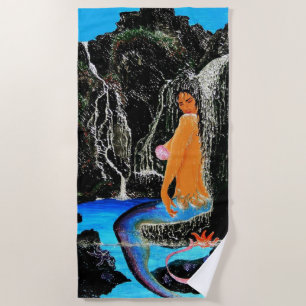 Mermaid grotto fresh water shower beach towel