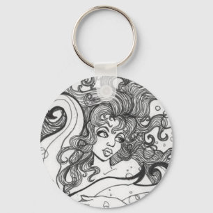 Mermaid Hair by Terrell Dorfeo Key Ring