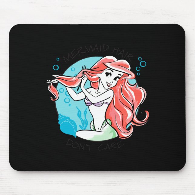 Mermaid Hair Dont Care  Mouse Mat (Front)