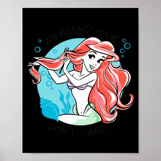 Mermaid Hair Dont Care  Poster (Front)