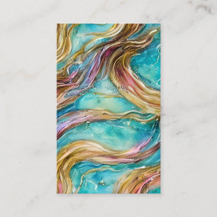 Mermaid Hair Graphic Business Card
