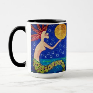 Mermaid Holding Moon Mug