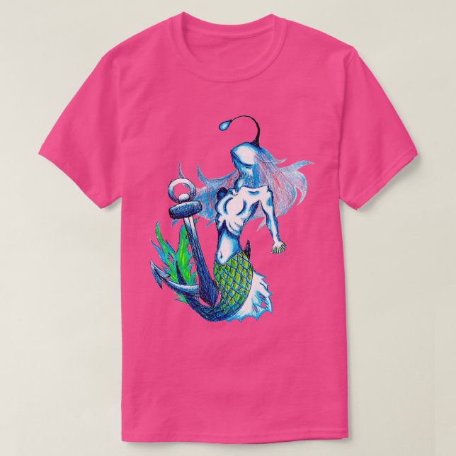 Mermaid Horror Mermaid 1 T-Shirt (Design Front)
