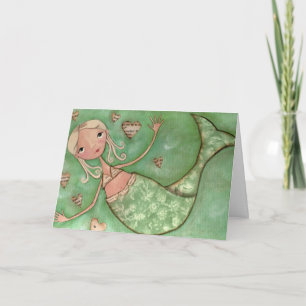 Mermaid Hugs - Greeting Card