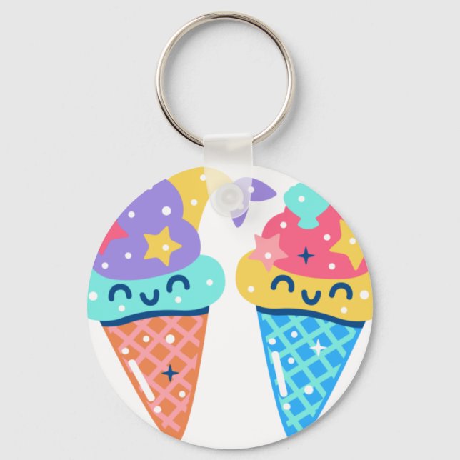 Mermaid icecream key ring (Front)