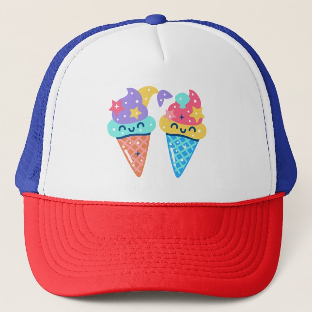 Mermaid icecream trucker hat (Front)
