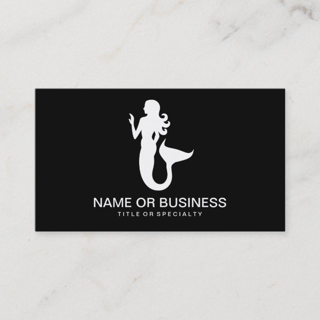 mermaid icon business card (Front)