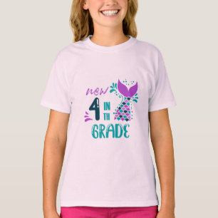 Mermaid in 4th Grade T-Shirt