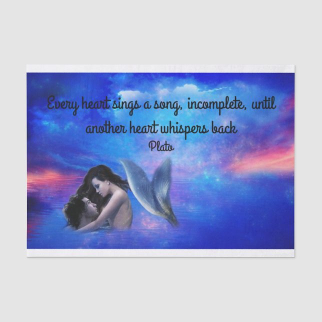 Mermaid in Love Tissue Paper (Front)
