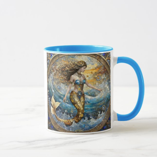 Mermaid in the Ocean Waves Mug (Right)