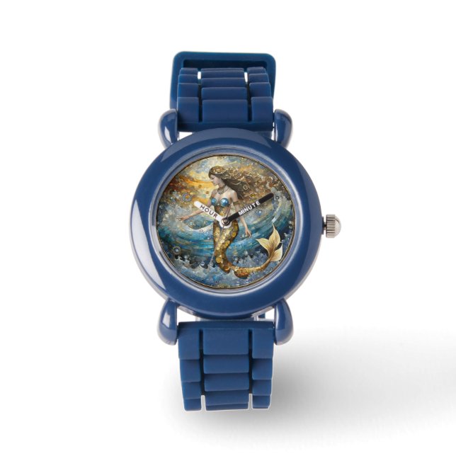 Mermaid in the Ocean Waves Watch (Front)