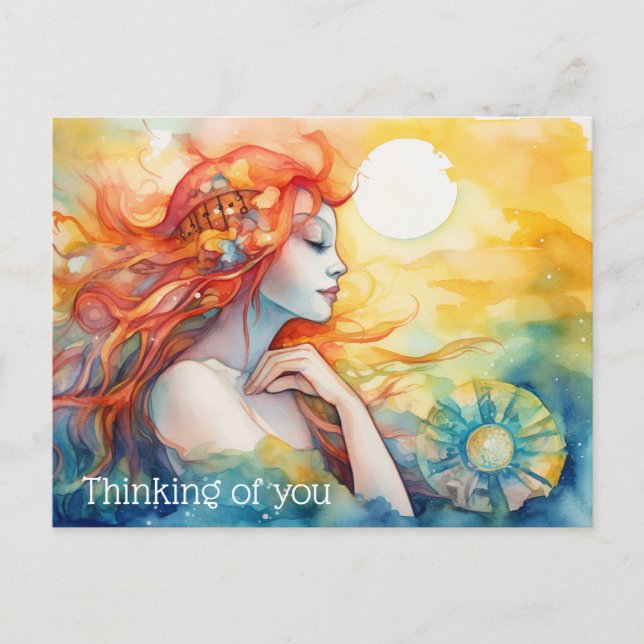 Mermaid in the sun postcard (Front)