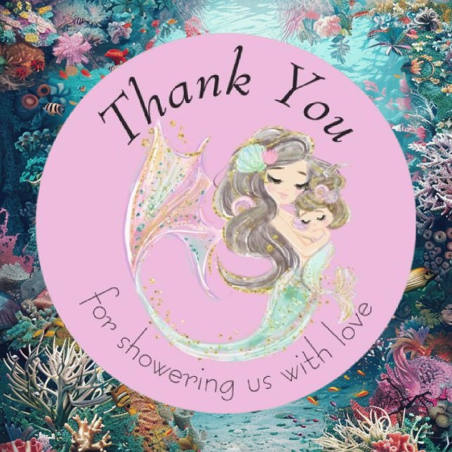  Mermaid-Inspired Baby Shower Thank You (Thank You for Making the Mermaid Baby Shower So Magical!)