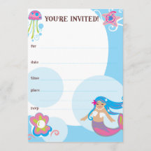 Mermaid Invites