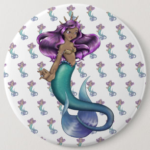Mermaid Iole 6 Cm Round Badge