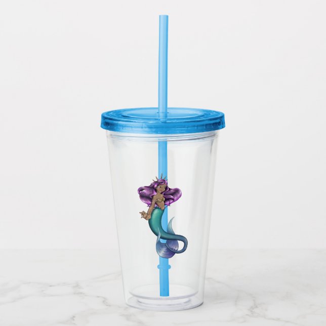 Mermaid Iole Acrylic Tumbler (Front)