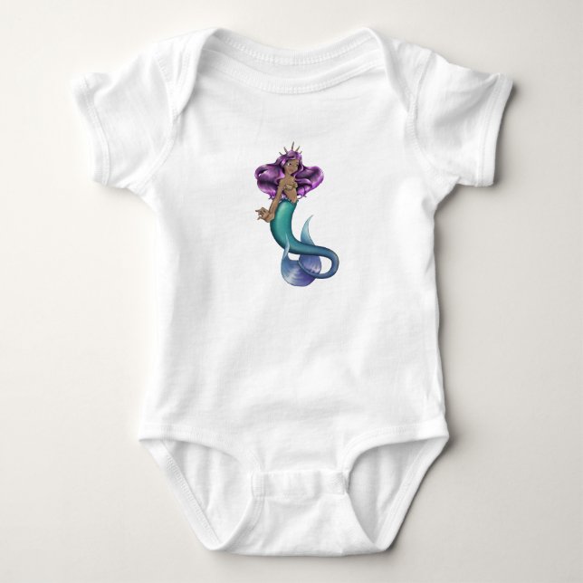 Mermaid Iole Baby Bodysuit (Front)