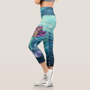 Mermaid Iole Capri Leggings