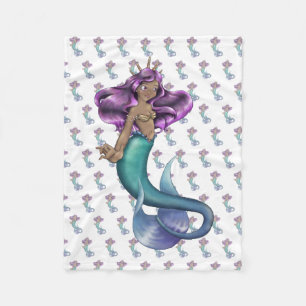 Mermaid Iole Fleece Blanket